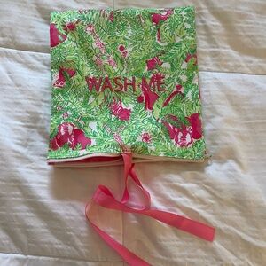 Lilly Pulitzer Pink and Green Travel Pouch
